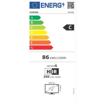 Hisense Smart Τηλεόραση 85" 4K UHD LED 85U8Q (2025)